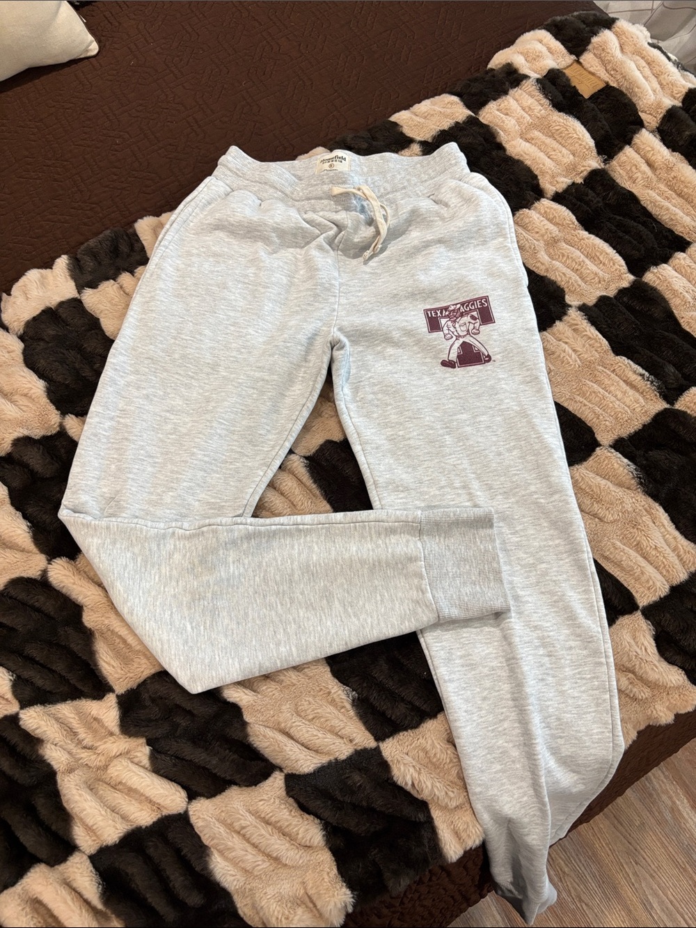 Gray Kids Sweatpants with Drawstring